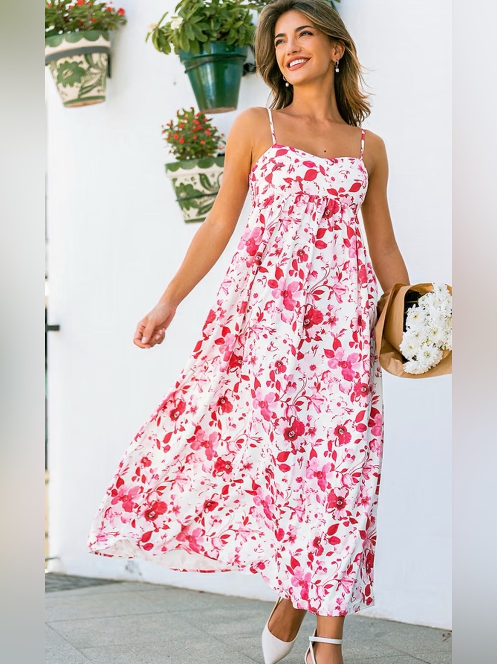 Cupshe floral maxi dress